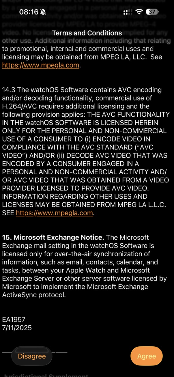 More MPEG-4 references in Apple Terms
