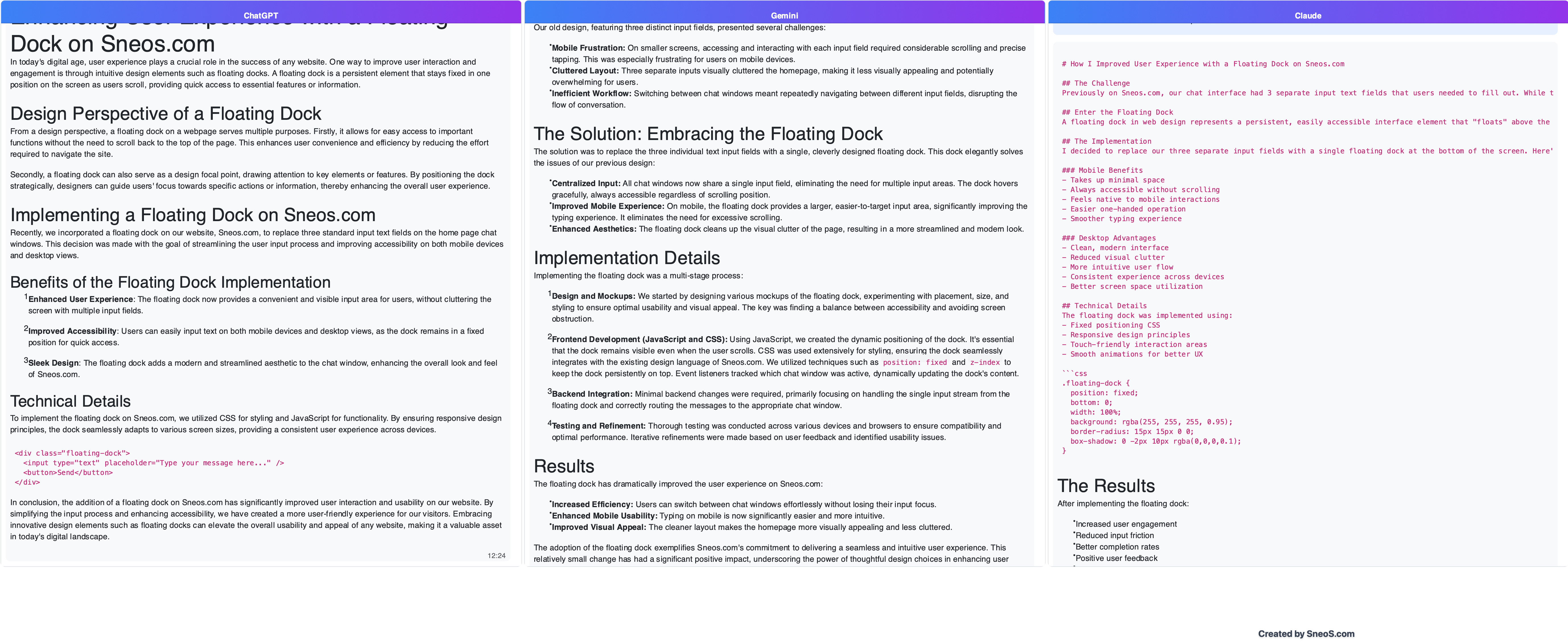 Sneos.com Screenshot
